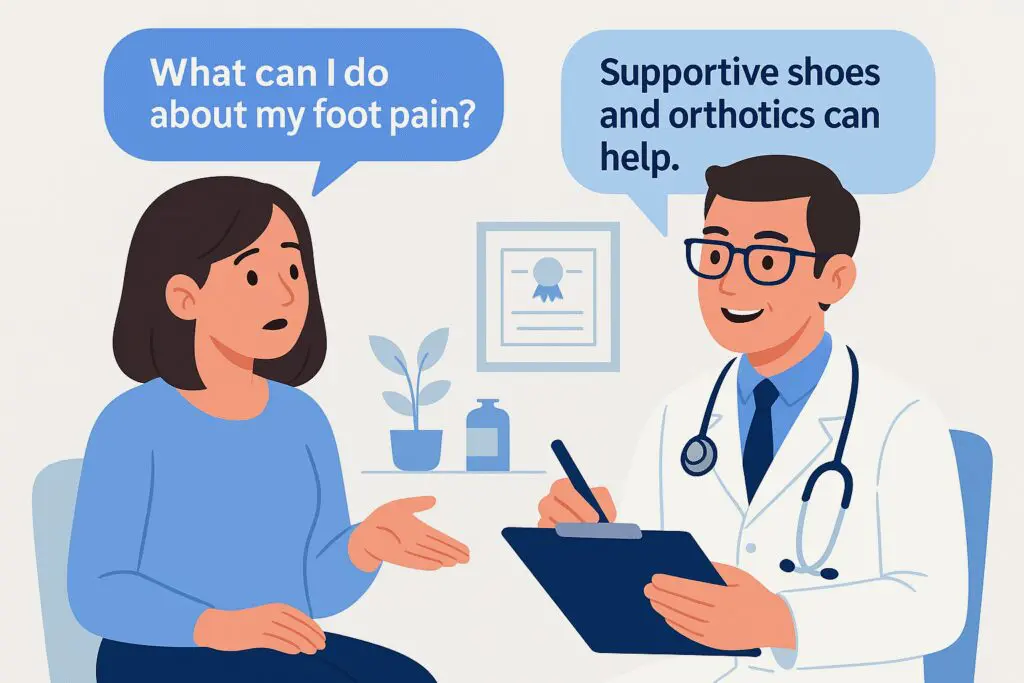 Patient questions about Morton’s Neuroma discussed in a clinical podiatry context