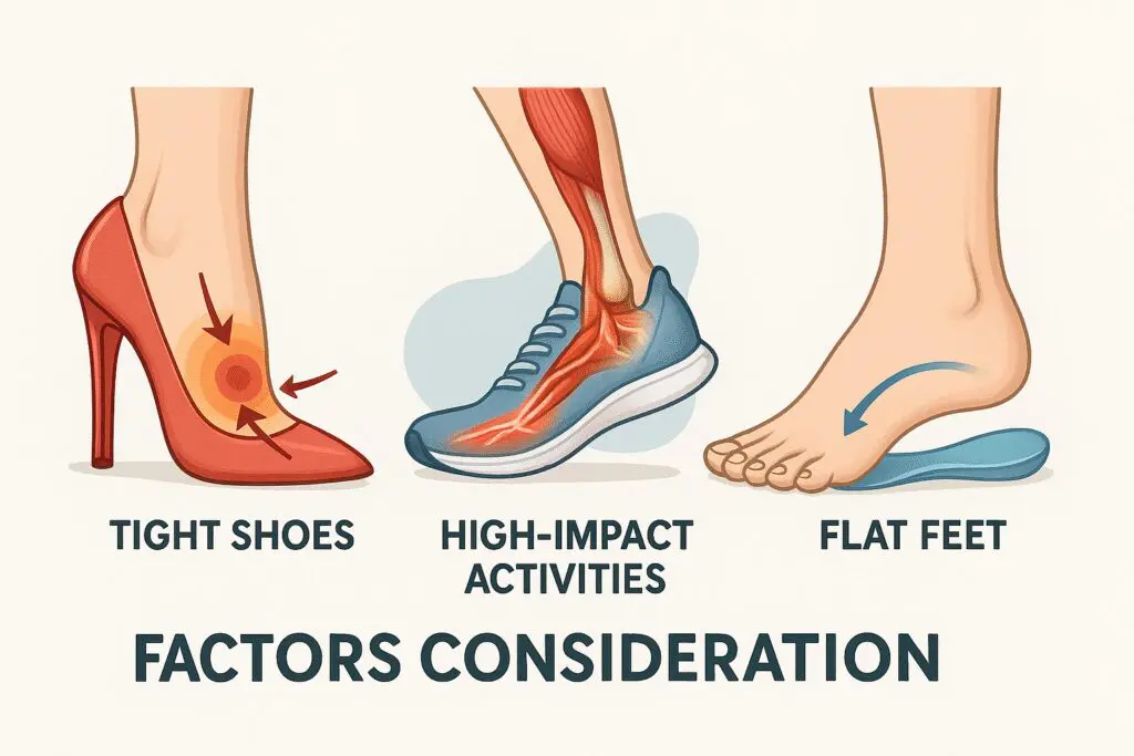 Contributing lifestyle and structural factors linked to digital nerve entrapment in forefoot conditions