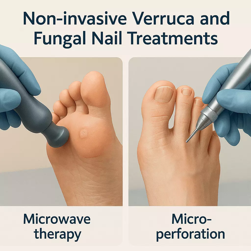 Swift™ and Clearanail™ technologies in action Non-invasive verruca and fungal nail treatments using Swift microwave and Clearanail micro-perforation